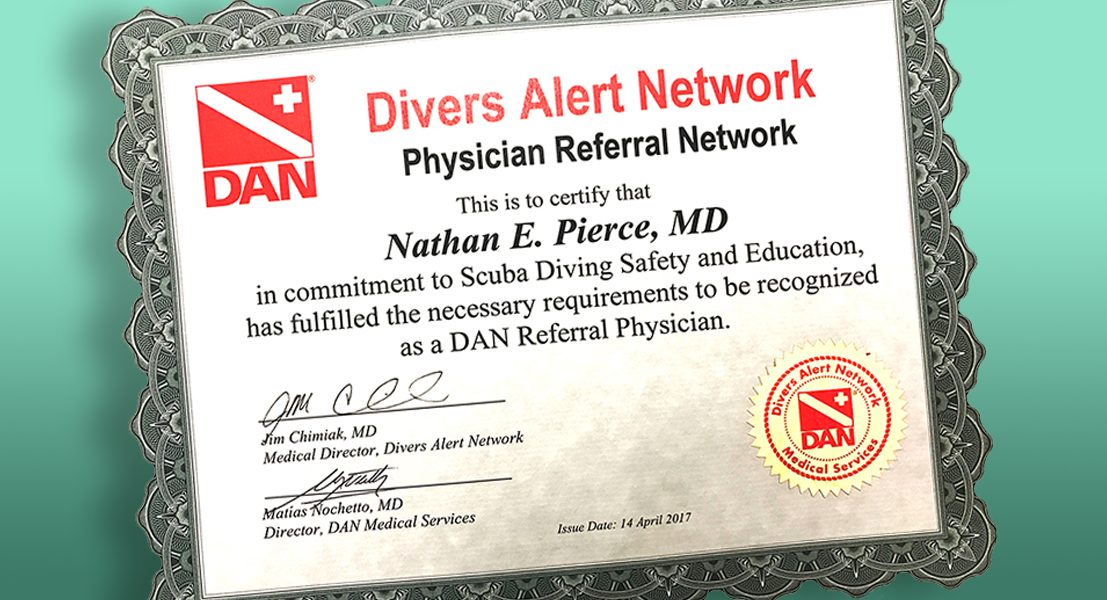 Nathan Pierce MD - DAN Certified