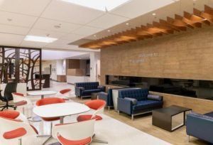 Seating area located within the Providence Breeze Advanced Care Center