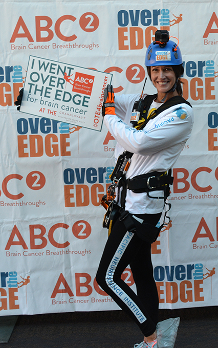 Julie proves she went ‘Over the Edge’ for brain cancer research