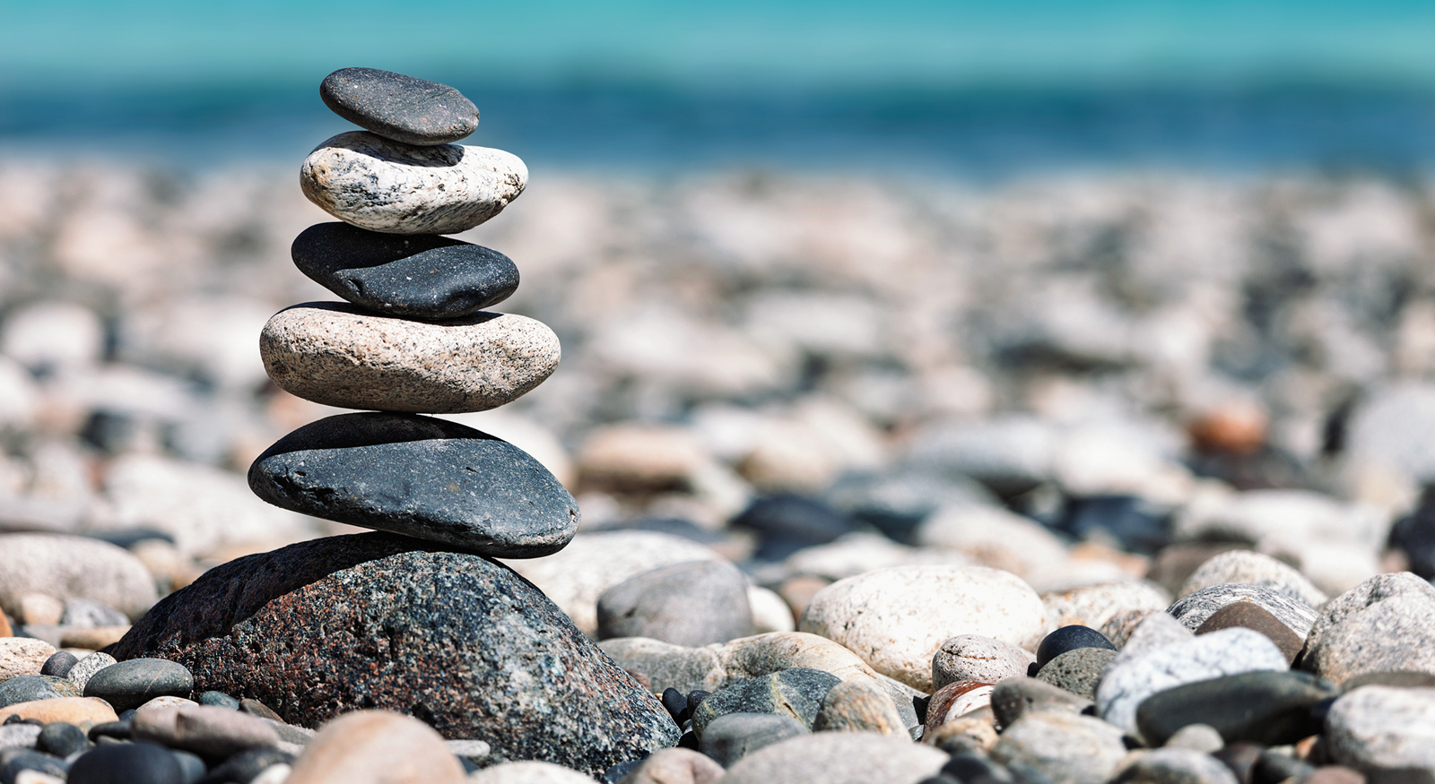 Rocks on beach