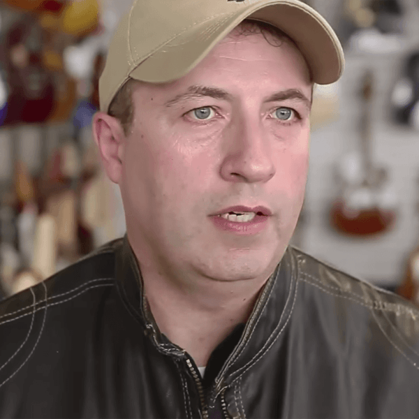 PNI patient in a hat telling his story