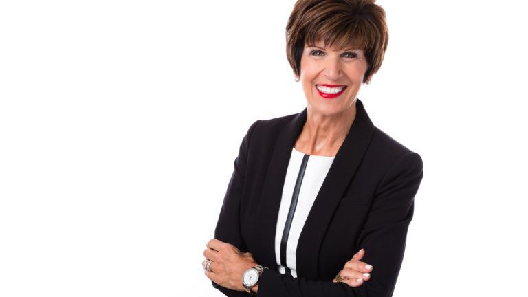 businesswoman smiling