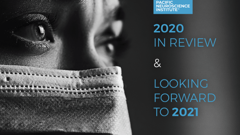 Close up of person wearing a mask