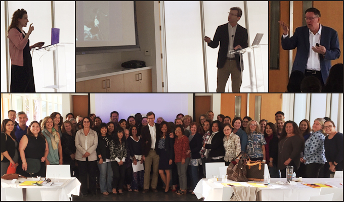 Symposium participants Sarah Rettinger, MD, Daniel Kelly, MD and Steven O’Day, MD.