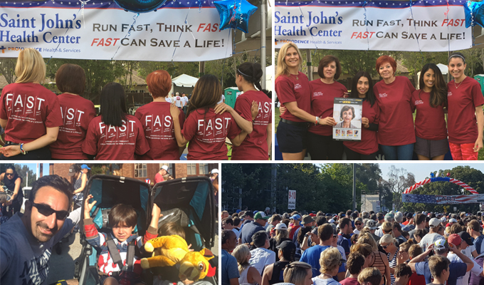 Stroke team and Dr. Garni Barkhoudarian with his sons.