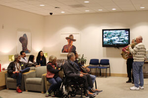 Chris and Ed Playing at PNI Clinic