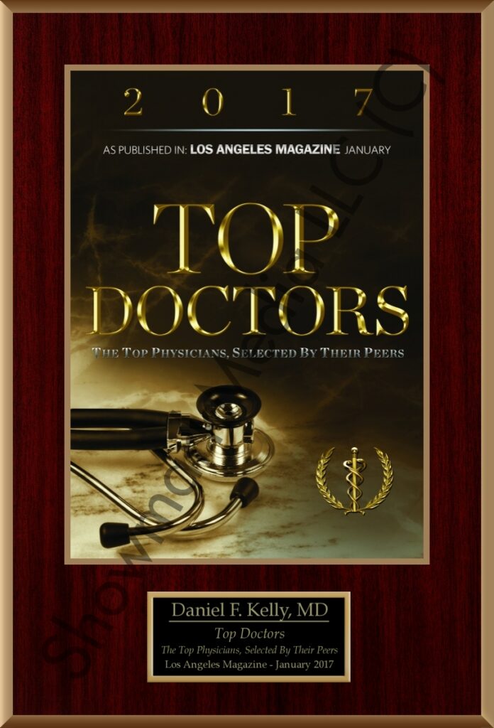 Dr Daniel F. Kelly Top Doctor 2017 Award