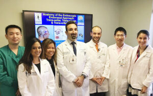 Some of the doctors and fellows at PNI pose with international fellow, Dr. Felipe Sfeir.