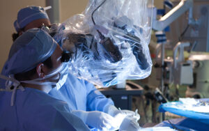 Garni Barkhoudarian, MD, in the operating room.