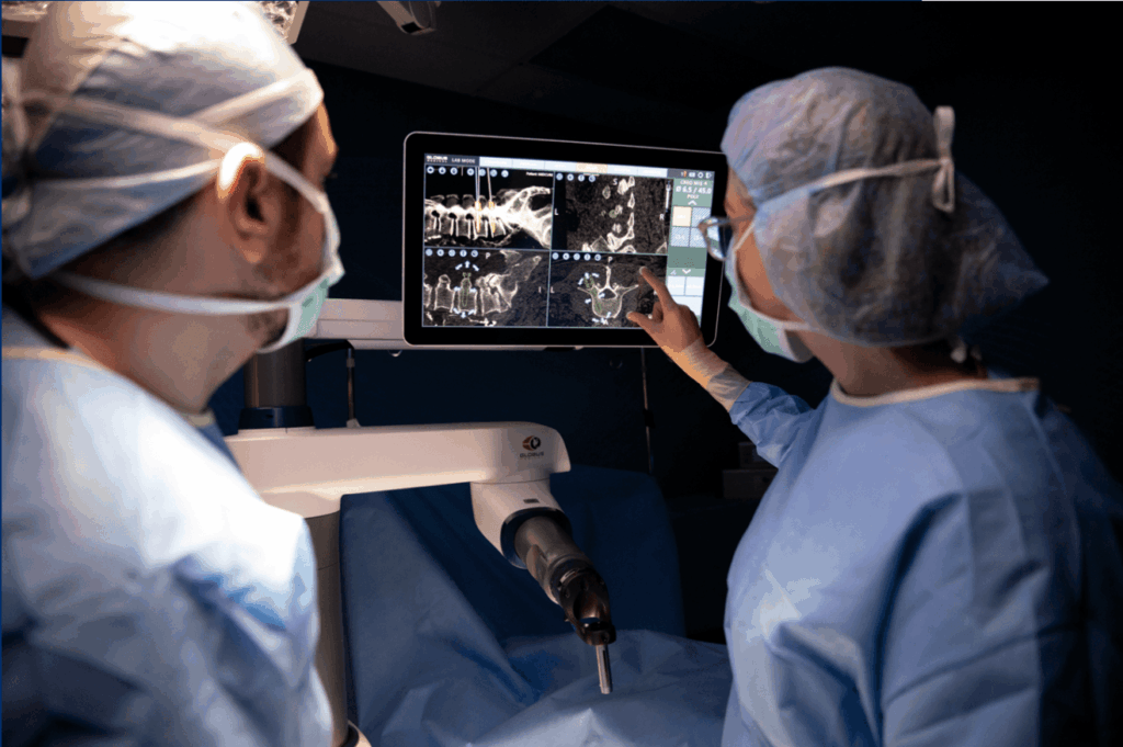 Robotic spine surgery