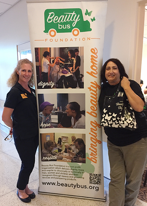 Kellee Everts and Bonnie Kleiger of Beauty Bus Foundation