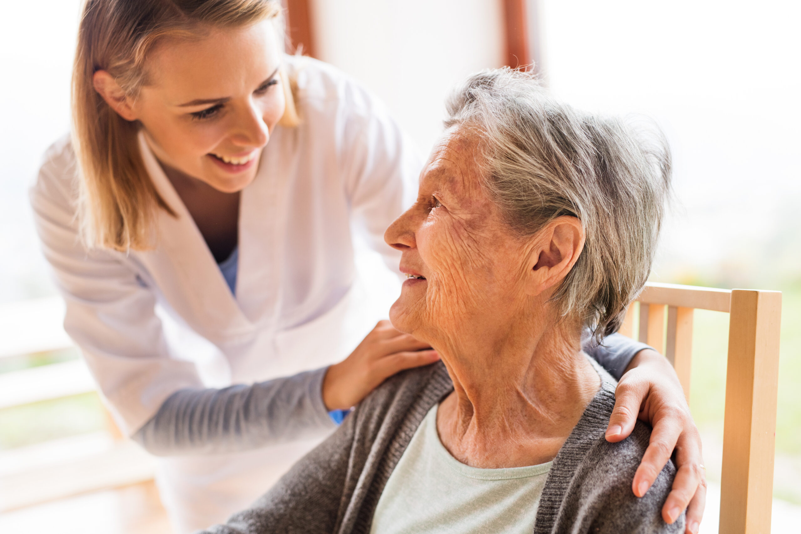 nurse with older women