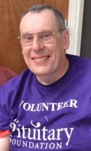 Acromegaly survivor Steve 29 years after diagnosis.