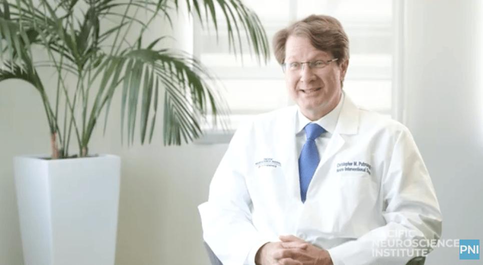 Christopher Putman, MD discussing aneurysms