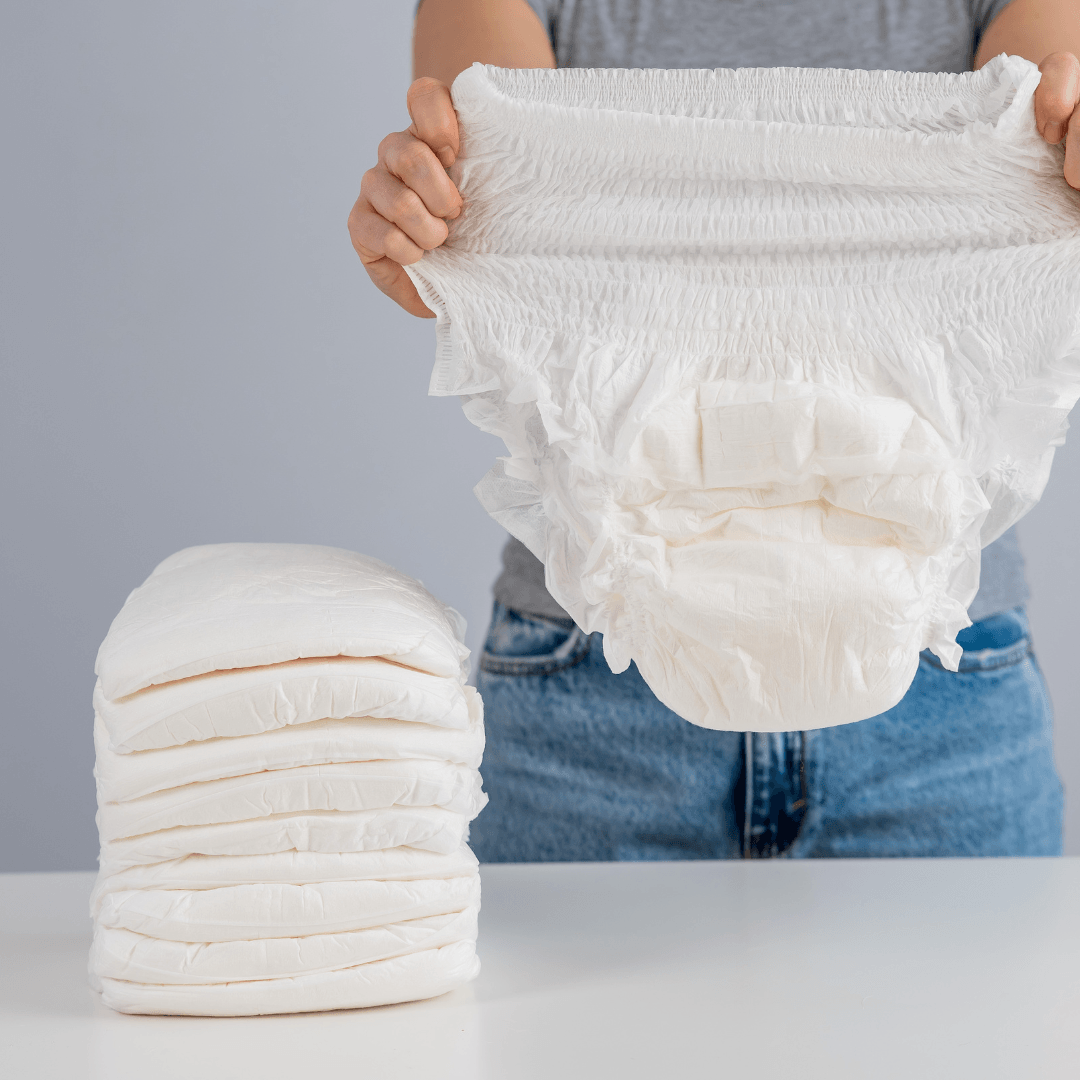 Adult diapers for incontinence management 