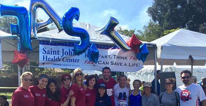 pni team members at a charity run