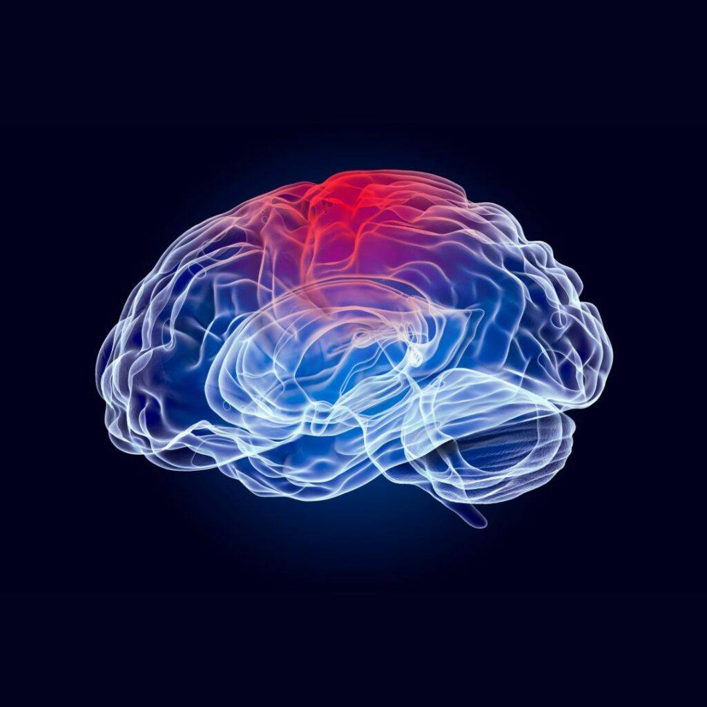 Graphic of brain injury