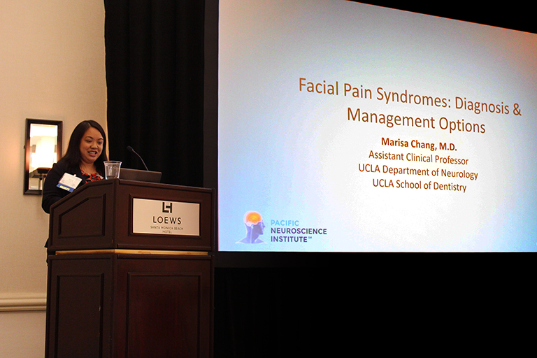 Marisa Chang presenting at PNI Symposium 2017.