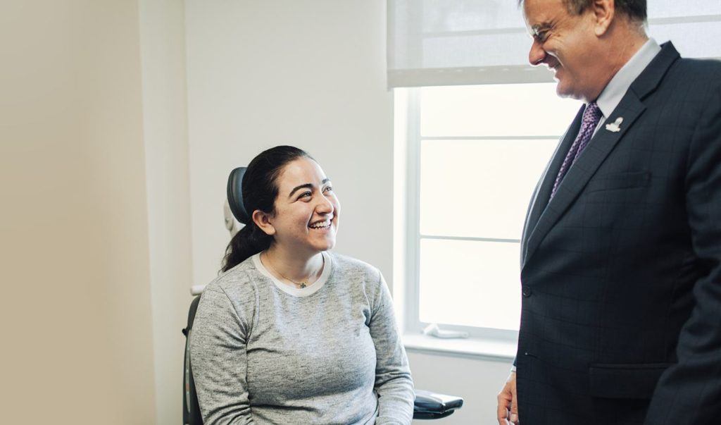 Dr. Griffiths with his female patient