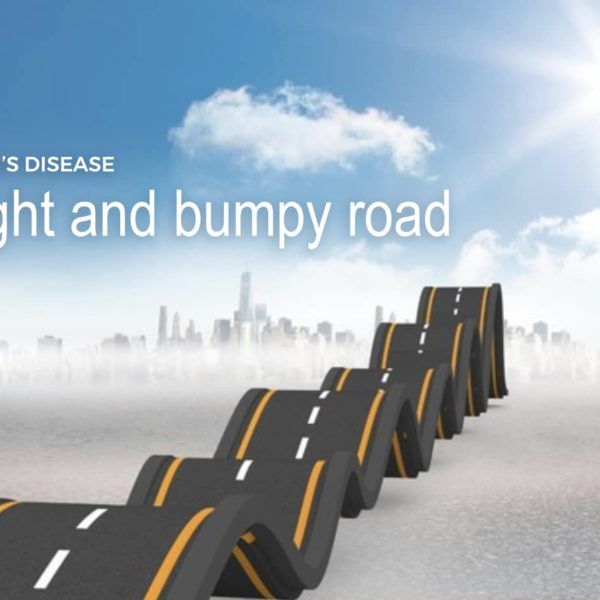 Parkinson's Disease Webinar Cover Bright and Bumpy Road