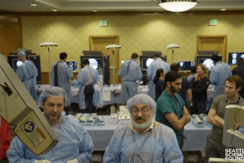 Group of medical professionals attending a Pacific Rim conference