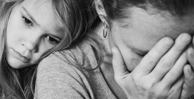 daughter comforting her mother