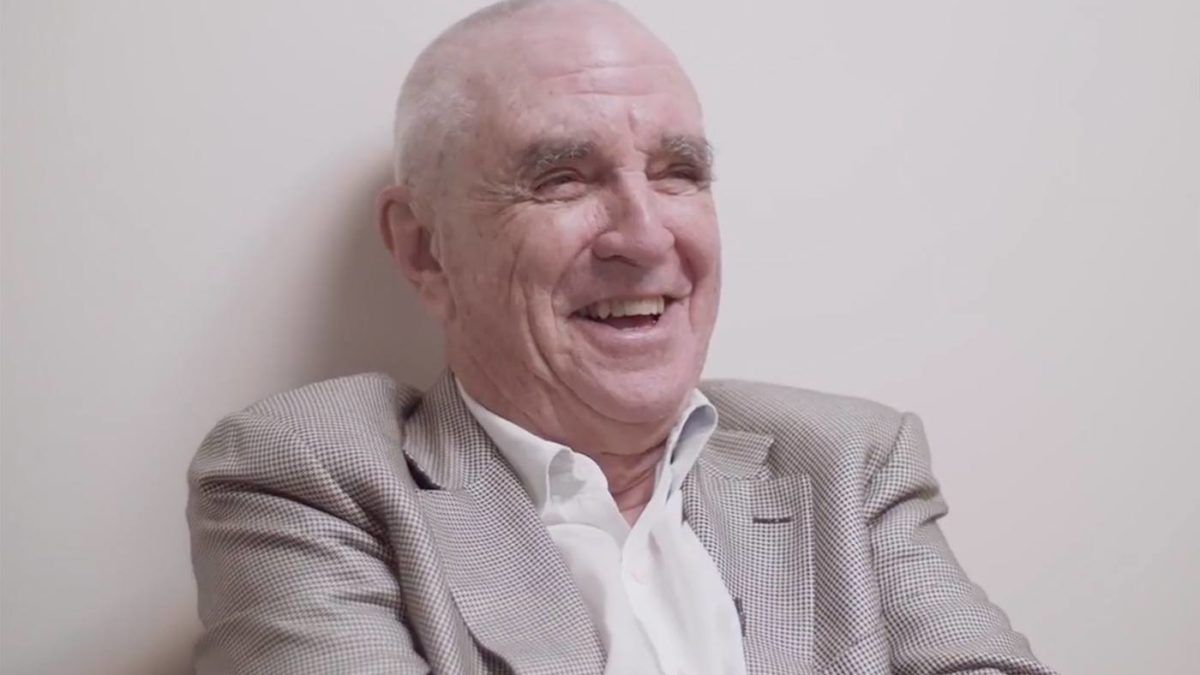 senior man laughing