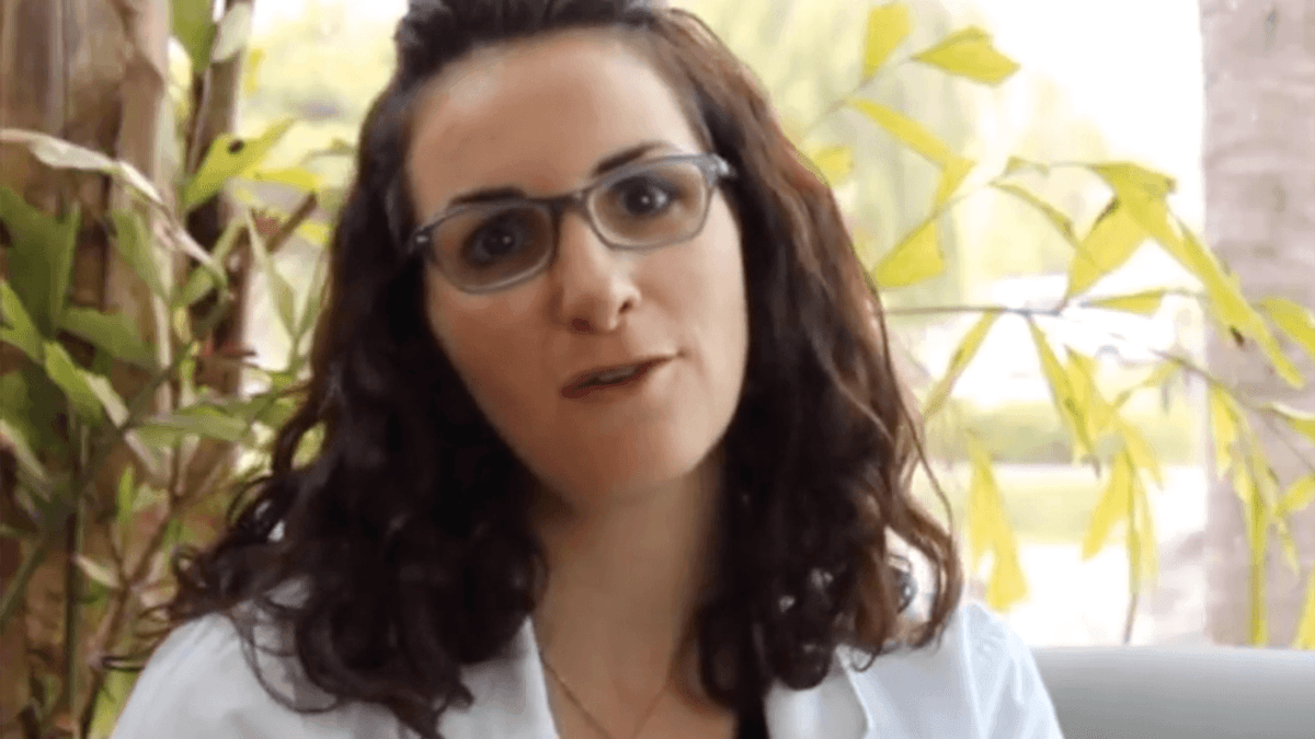female in glasses