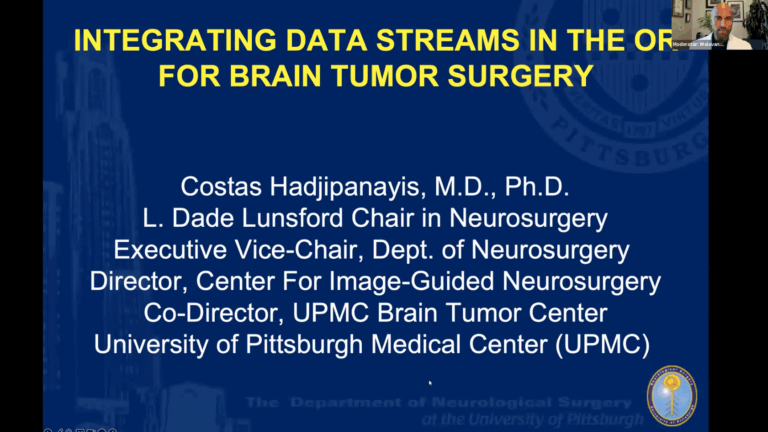 Integrating Data Streams in the OR for Brain Tumor Surgery, Neuroscience Grand Rounds, December 2025