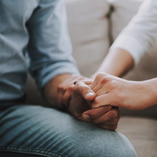 hands clasping tightly