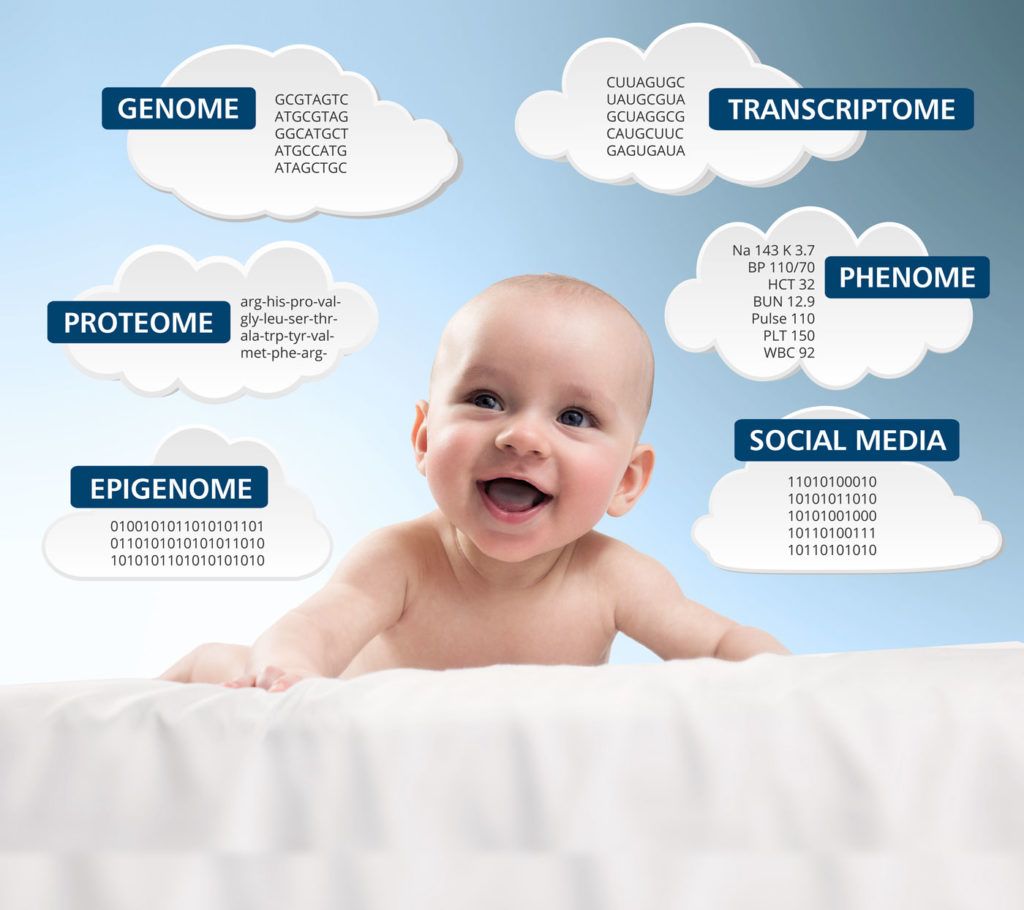 baby with a blue background