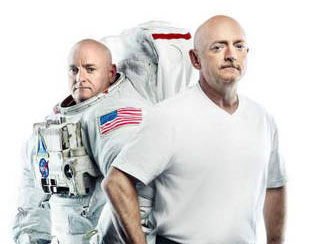 Scott and Mark Kelly during NASA’s one-year Twin Study.