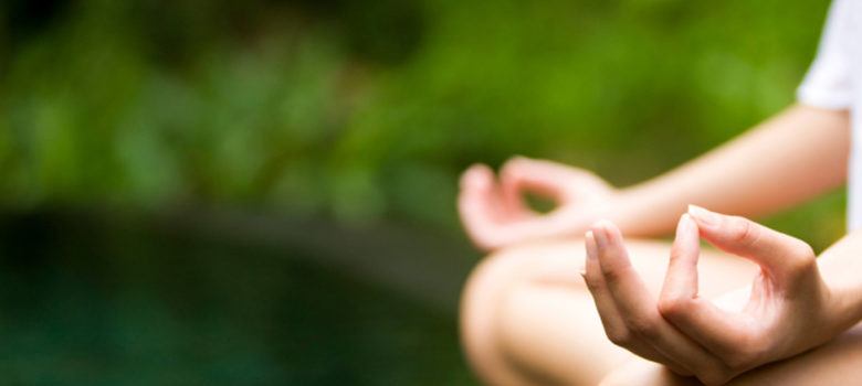 person meditating